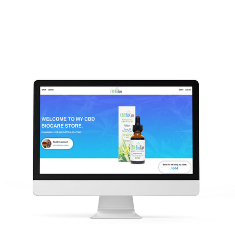 New Landing Page For CBD BioCare Representatives