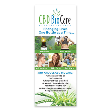 Retractable Banner CBD BioCare Marketing for CBD BioCare Representatives & Business Owners